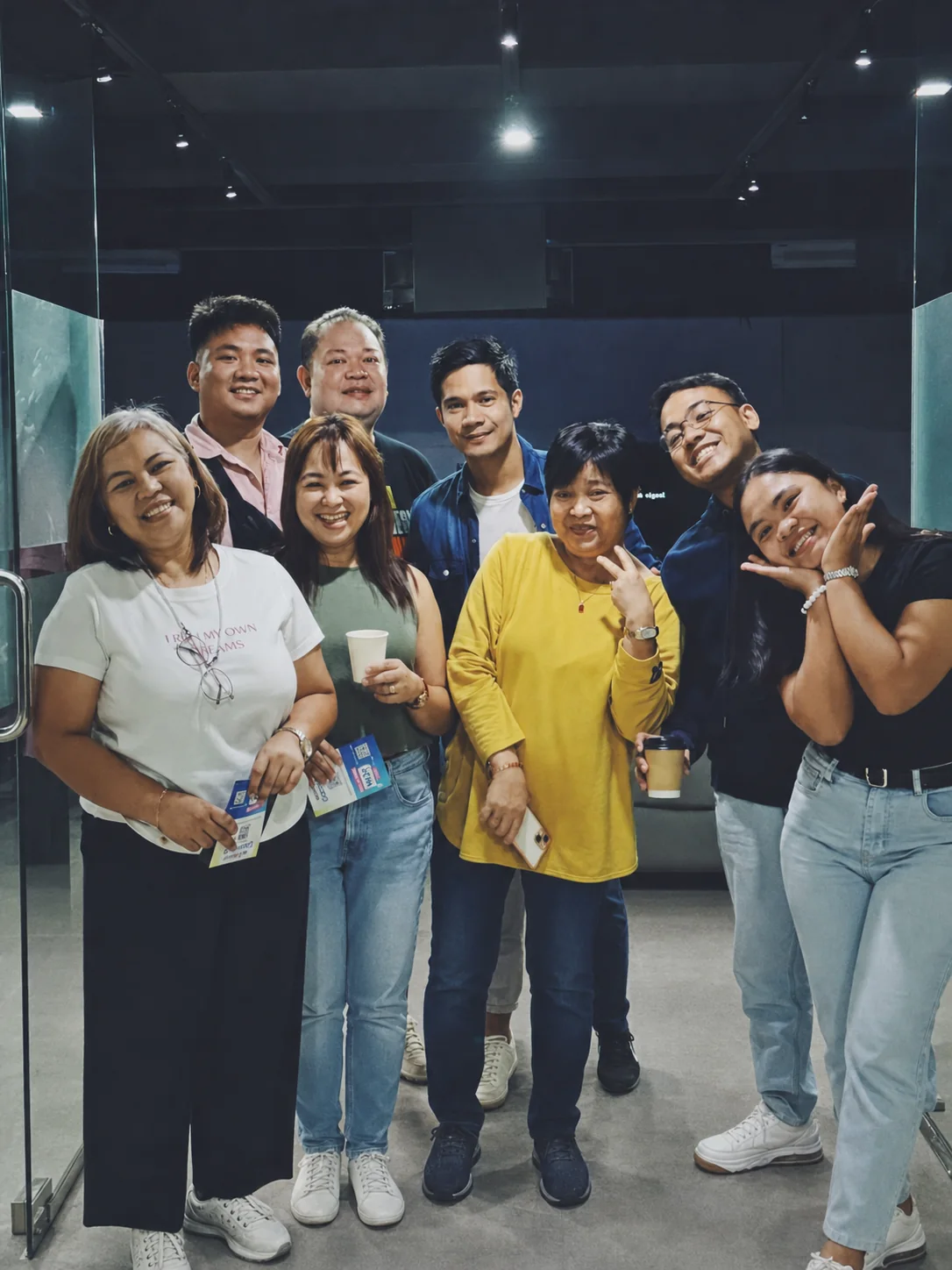 A group of LifeCity members after a Sunday gathering.